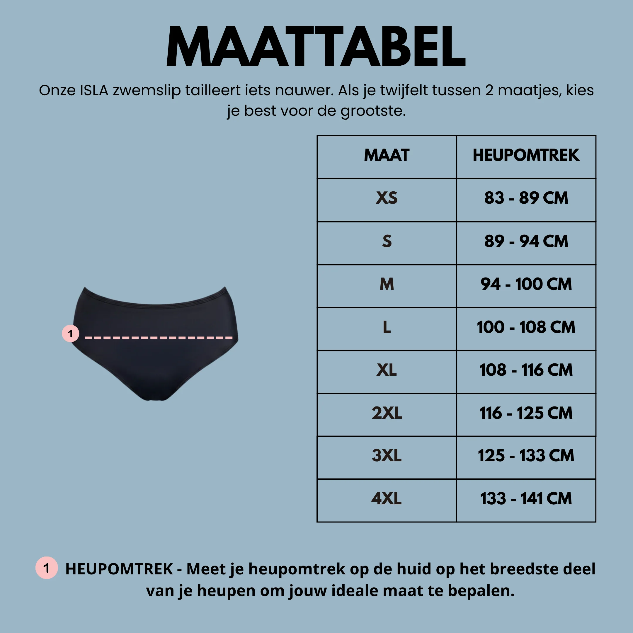 ISLA menstruatie zwemslip hoge taille - Image 5