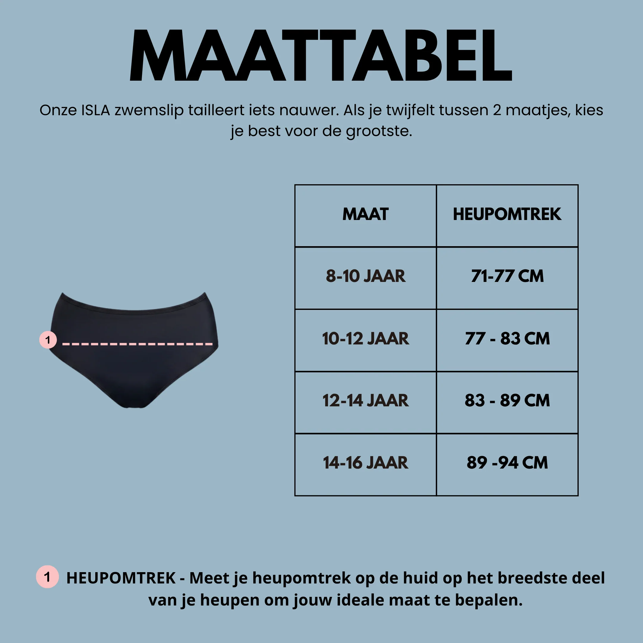 TEEN ISLA menstruatie zwemslip hoge taille - Image 5